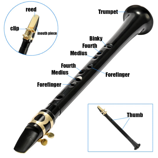 Black Saxophone Pocket Sax