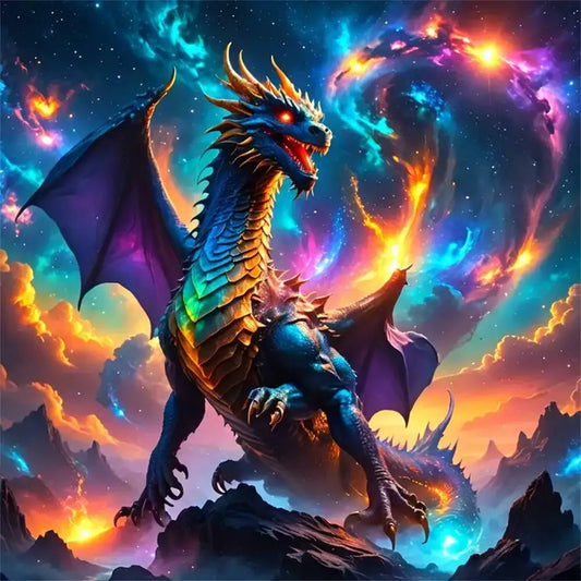Animal Diamond Mosaic Dragon  Painting