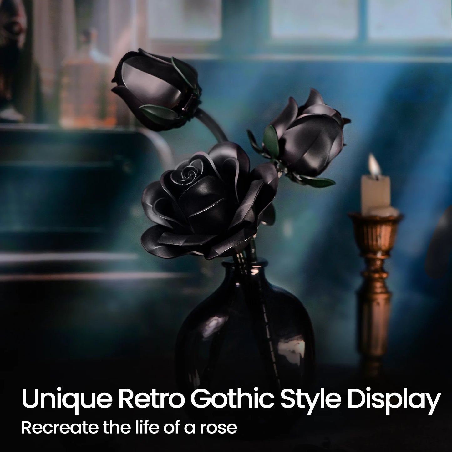 Black Roses Building Block Set