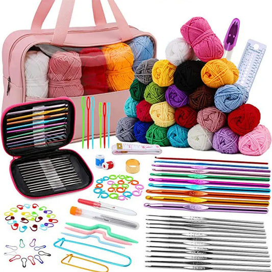 Crochet Kit For Beginners --Everything You Need In One neat Bag