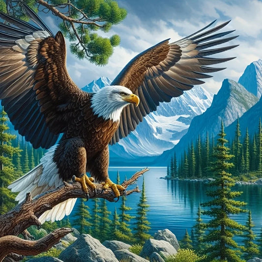 1PCS 5D Diamond Painting Eagle Art Mosaic