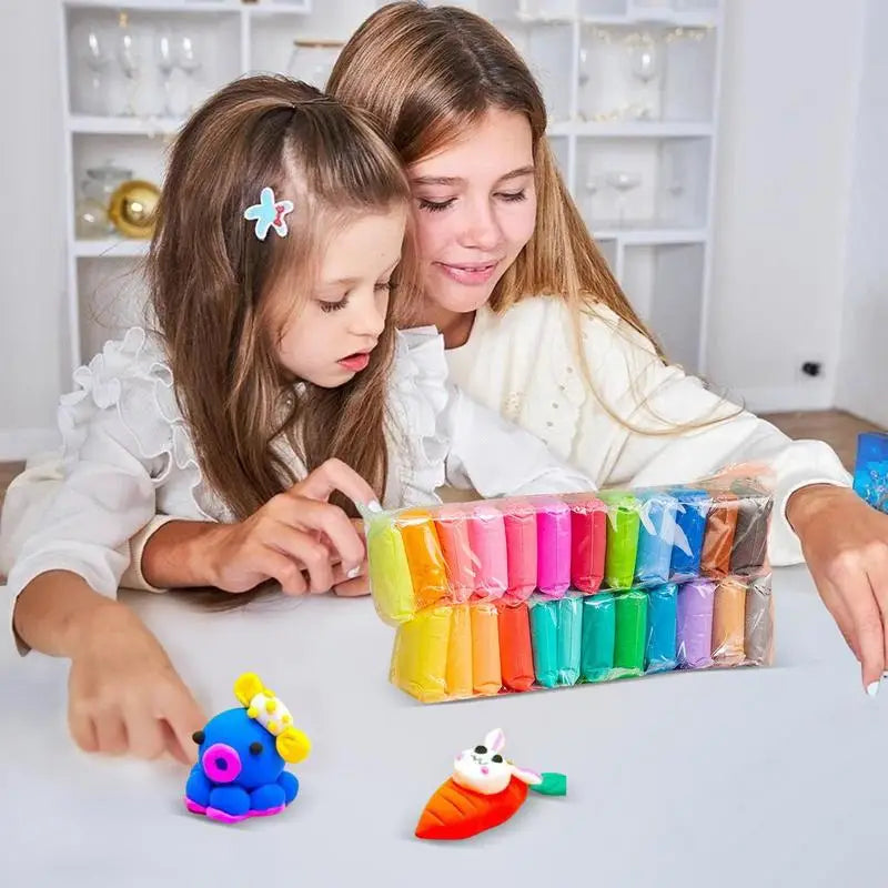Super Light Clay with hand tools