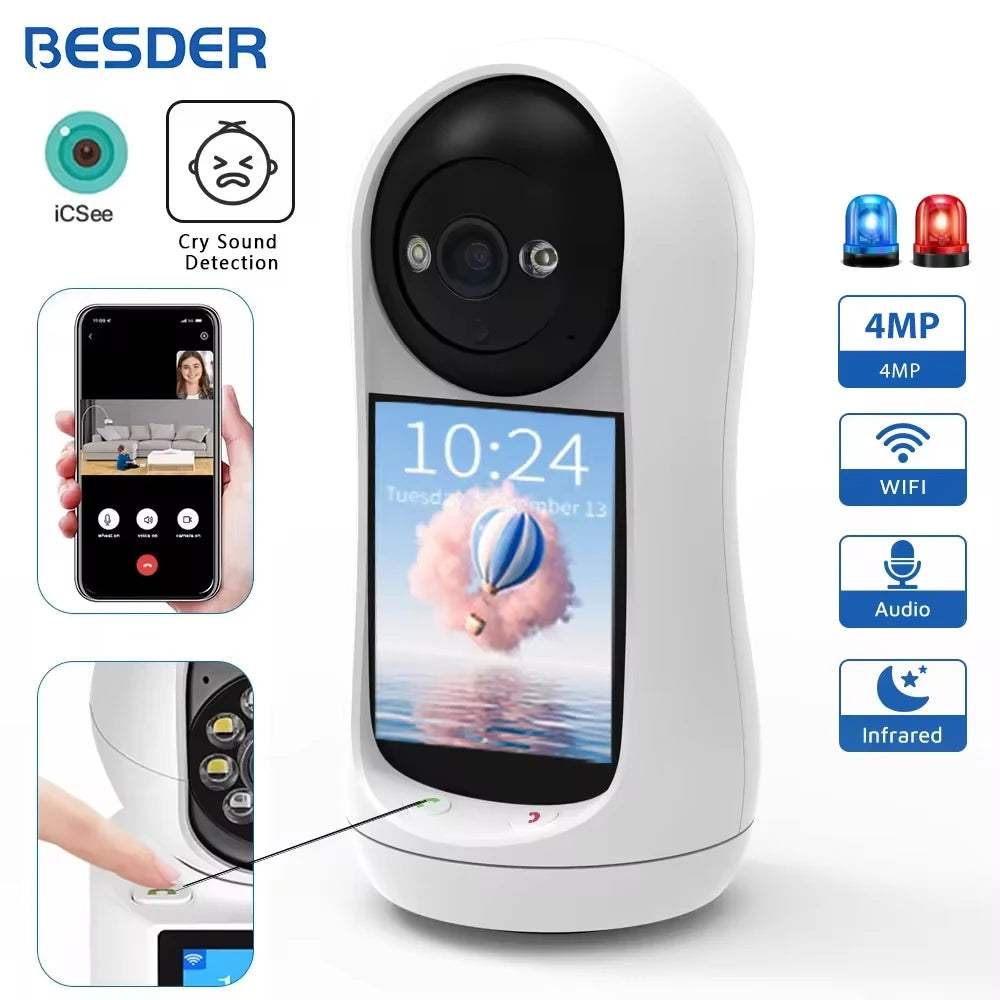 4MP PTZ Wifi Camera Video Call
