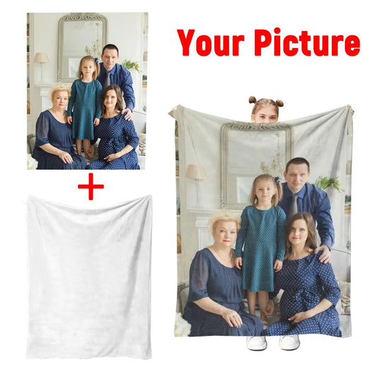1 Piece Custom Photo Blanket