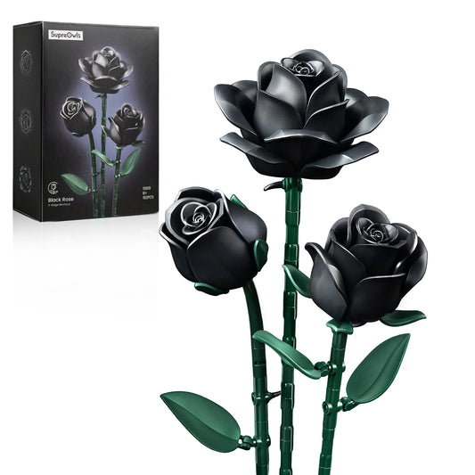 Black Roses Building Block Set