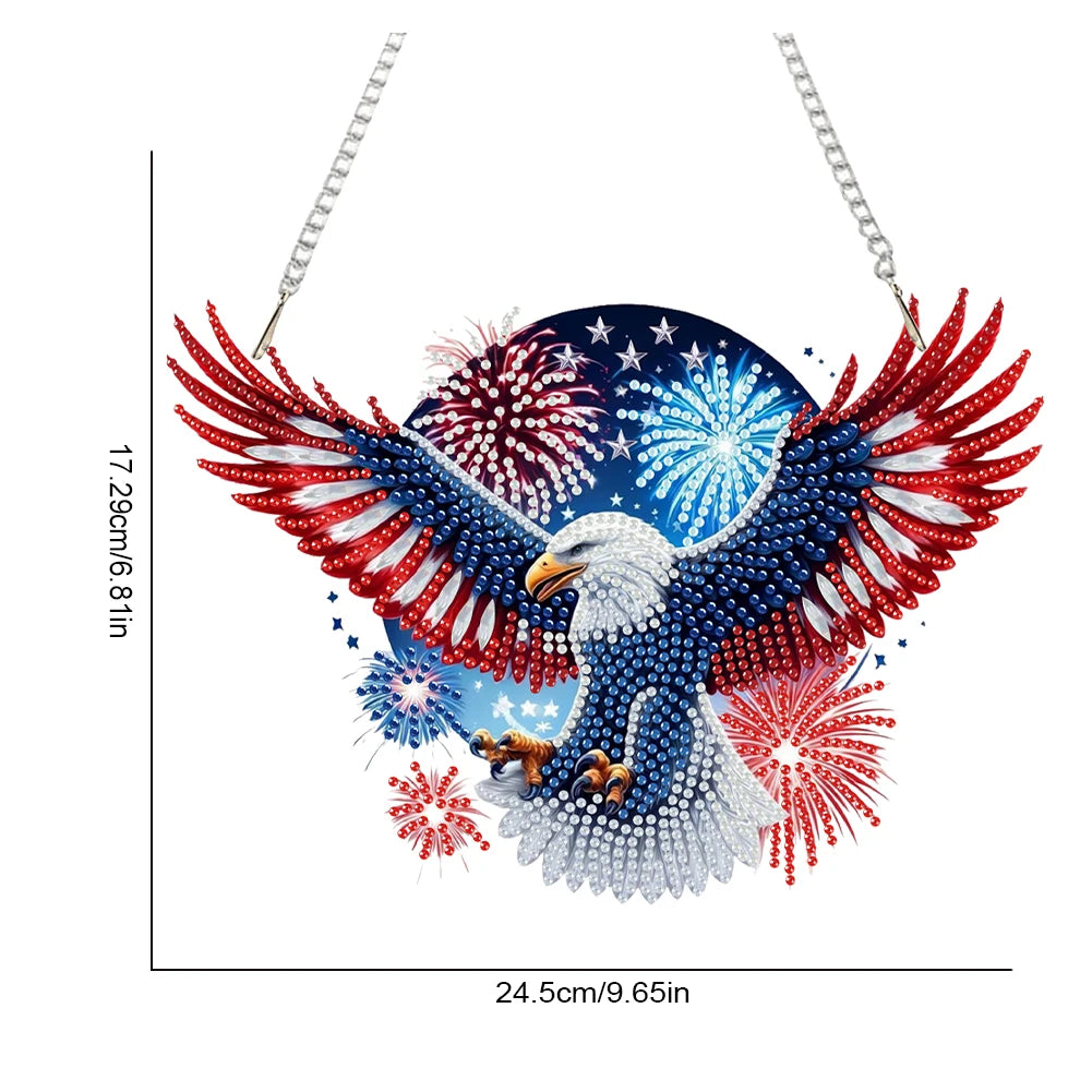 US Flag Eagle Diamond Painting