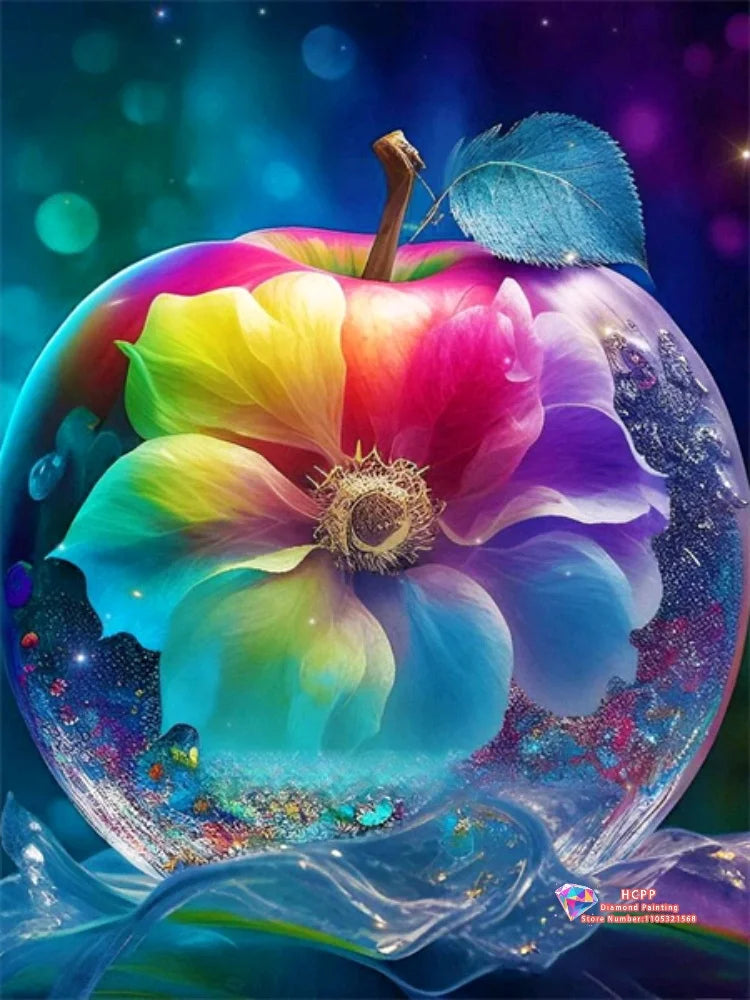 Rose Lotus Diamond Painting Kit      Square Diamond 5D DIY Dreamy Flower     Mosaic Handmade Art Unique Exquisite Gift Home Decor
