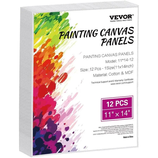 12 Pack  11x14 Inch   Canvas Panels  for Painting