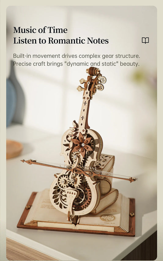 Robotime ROKR 3D Wooden Puzzle Magic Cello
