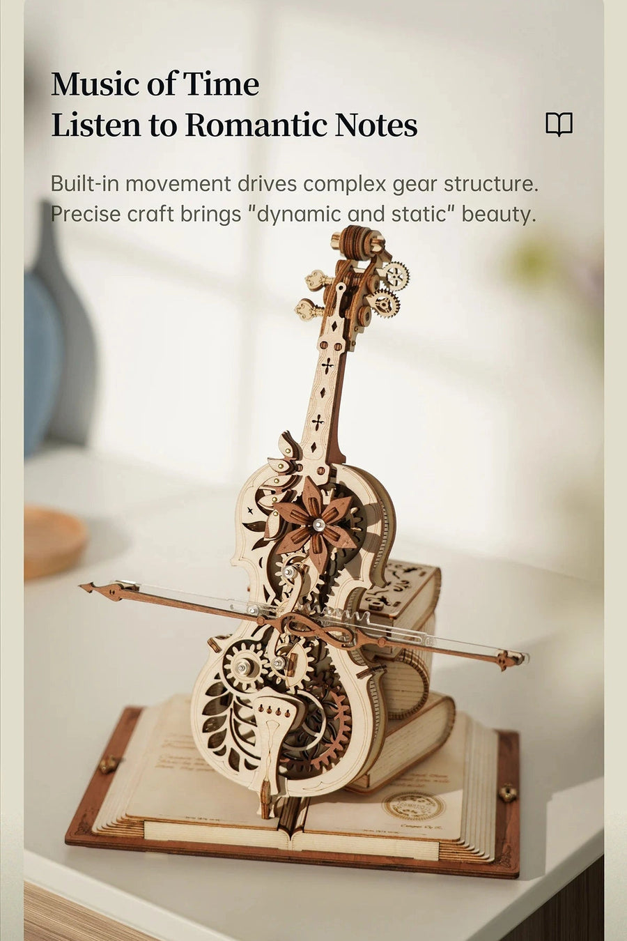 Robotime ROKR 3D Wooden Puzzle Magic Cello
