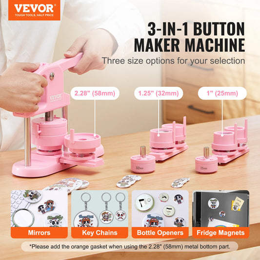 3-IN-1 Button Maker