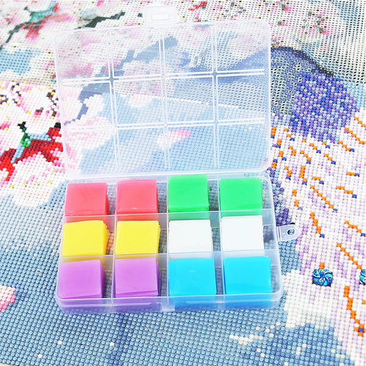 96 Pcs Luminous Diamond Painting Clay with Storage Box