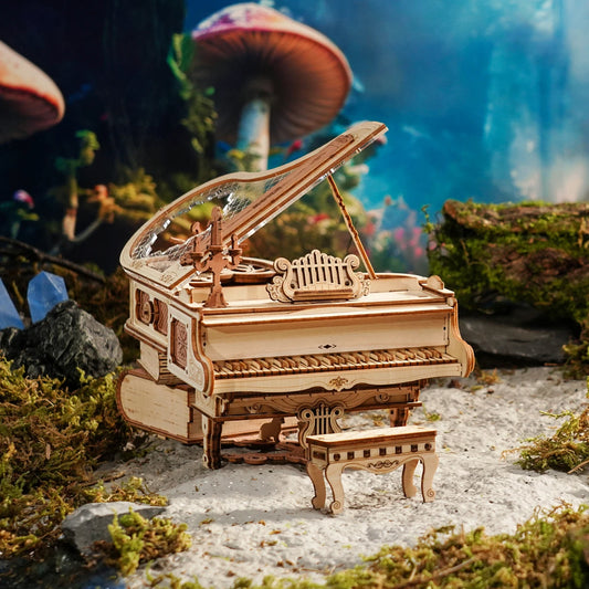 223 pcs 3D Wooden Puzzle Magic Piano
