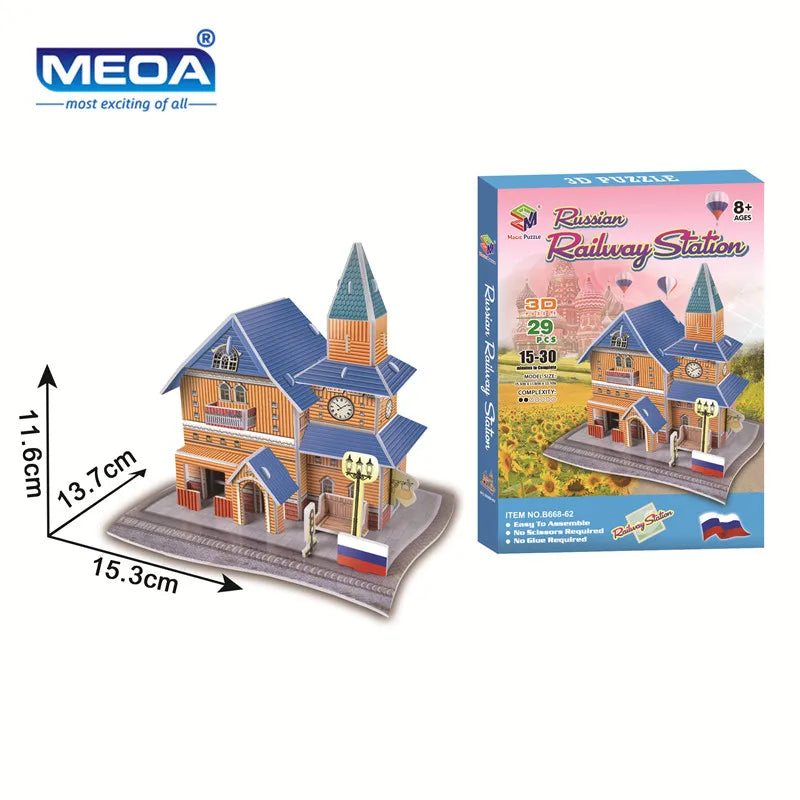 Style World Famous Architecture Building 3D Puzzle Educational