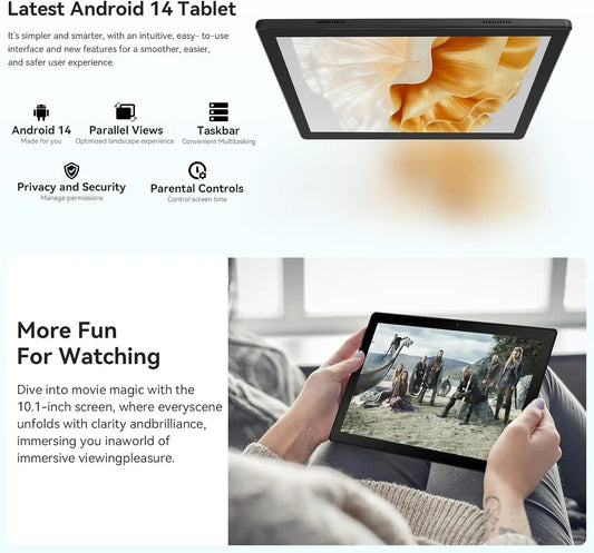 URAO Tablet 10 Inch Android 14 Tablets